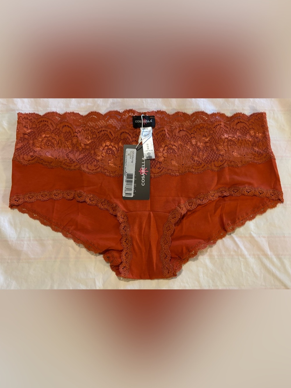 Cosabella Never Say Never Maternity Hotpant / Boyshort in Sahara Sz M NWT